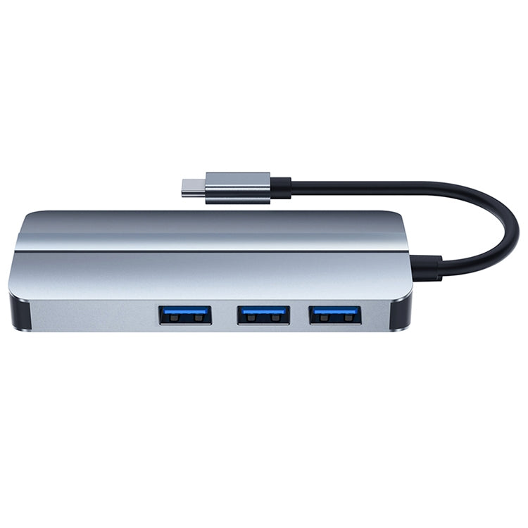 Adattatore HUB USB-C 6 in 1 con LAN e ricarica PD 100W