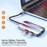 Adattatore HUB USB-C 6 in 1 con HDMI 4K e ricarica PD 87W