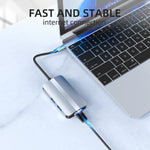 Adattatore HUB USB-C 6 in 1 con HDMI 4K e ricarica PD 87W