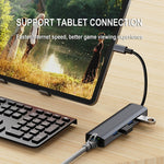 Adattatore HUB USB-C 5 in 1 con porta di rete 1000M