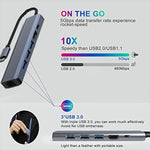 Adattatore HUB USB-C 6 in 1 con porta di rete 1000M
