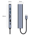 Adattatore HUB USB-C 7 in 1 con HDMI 4K e LAN Gigabit