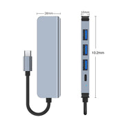 BYL-2301 Adattatore HUB docking station multifunzione da USB-C/Tipo-C a USB 5 in 1, BYL-2301T