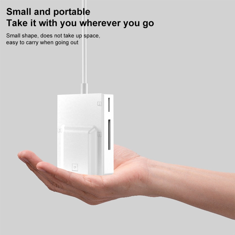 Hub USB-C 4 in 1 con Lettore Schede SD/TF/CF/MS