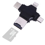 Lettore schede TF 4 in 1 USB-C, USB 2.0, Micro USB e 8 pin