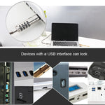 Blocco di sicurezza per laptop con interfaccia USB universale, USB Interface