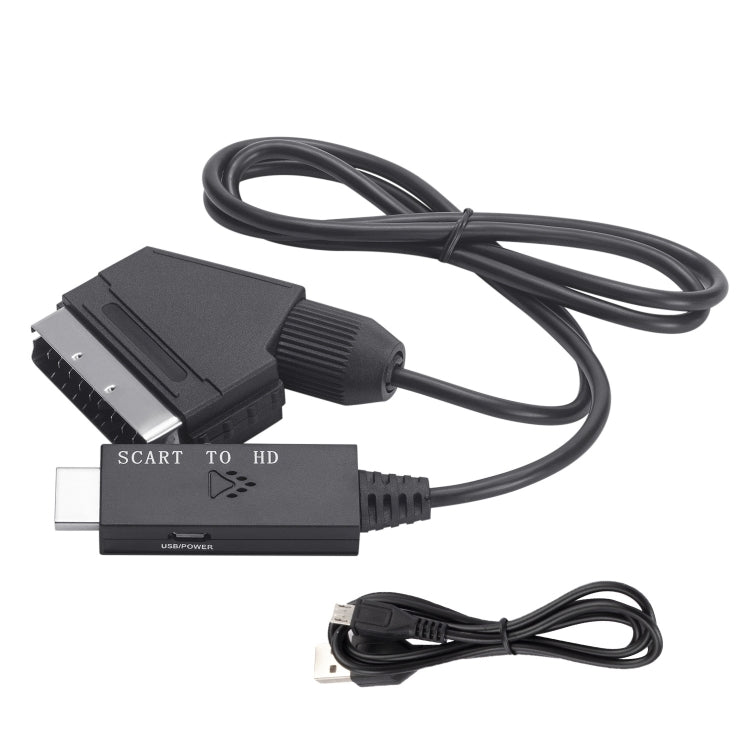 Cavo adattatore audio video convertitore da Scart a HDMI compatibile, Scart To HDMI