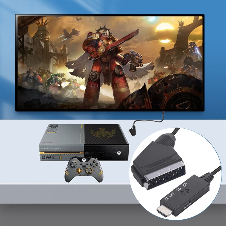 Cavo adattatore audio video convertitore da Scart a HDMI compatibile, Scart To HDMI