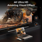 ROCK TR28 HDMI 4K Gigabit Network PD Caricatore rapido 6 in 1 HUB USB 3.0, TR28 6  in 1 HUB