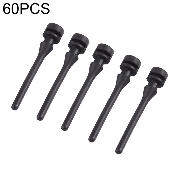 Vite per ventola per computer in gomma siliconica per unghie smorzante morbida da 60 pezzi da 40 mm, 60 PCS 40mm, 60 PCS 40mm (Blue)