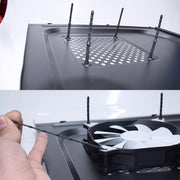 Vite per ventola per computer in gomma siliconica per unghie smorzante morbida da 4 pezzi da 65 mm, 4 PCS 65mm