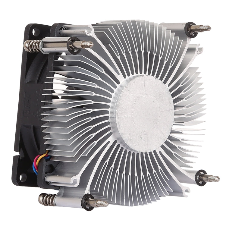 Dissipatore di calore in alluminio addensato con ventola silenziosa silenziosa per CPU a 4 pin per Intel 1155/1150/1151, Intel 1155 / 1150 / 1151