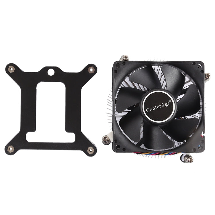 Dissipatore di calore in alluminio addensato con ventola silenziosa silenziosa per CPU a 4 pin per Intel 1155/1150/1151, Intel 1155 / 1150 / 1151