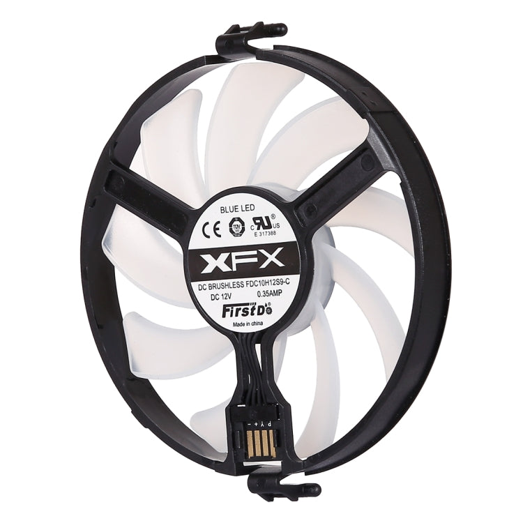 Ventola per scheda grafica GPU Cooler Ventola per schede VGA Ventola di raffreddamento per XFX RX470 RX480, con luce rossa, Red Light