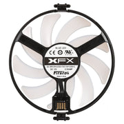 Ventola per scheda grafica GPU Cooler Ventola per schede VGA Ventola di raffreddamento per XFX RX470 RX480, con luce rossa, Red Light