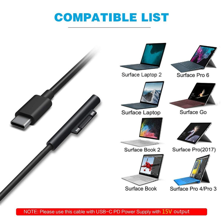 Cavo adattatore USB-C per Microsoft Surface Pro 7/6/5/4/3 e Surfa