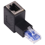 Adattatore di estensione da 90 gradi convertitore RJ45 maschio-femmina per cavo di rete Ethernet LAN Cat5 Cat6, 90 Degrees Up