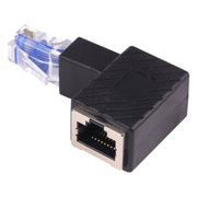 Adattatore di estensione da 90 gradi convertitore RJ45 maschio-femmina per cavo di rete Ethernet LAN Cat5 Cat6, 90 Degrees Up