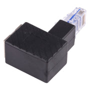 Adattatore di estensione da 90 gradi convertitore RJ45 maschio-femmina per cavo di rete Ethernet LAN Cat5 Cat6, 90 Degrees Up