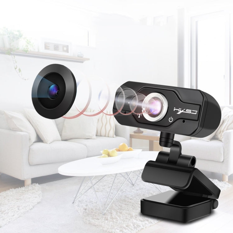 HXSJ S50 Webcam HD 30fps 100 Megapixel 720P per desktop/laptop/Smart TV, con microfono fonoassorbente da 10 m, lunghezza cavo: 1,4 m, S50
