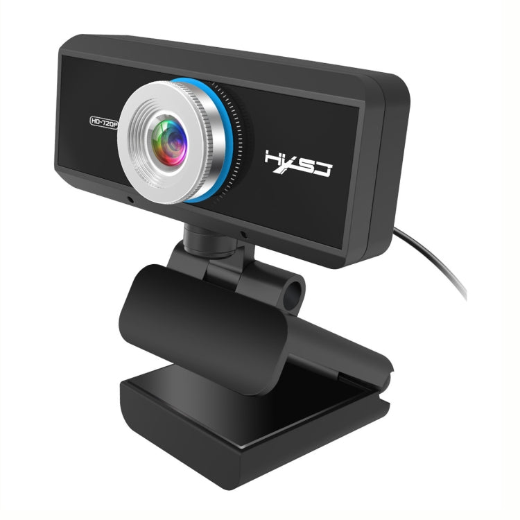 HXSJ S90 Webcam HD 30fps 1 Megapixel 720P per desktop/laptop/Android TV, con microfono fonoassorbente da 8 m, lunghezza cavo: 1,5 m, S90