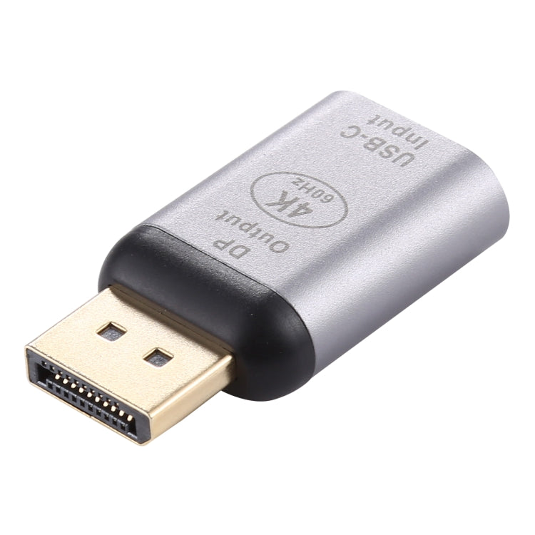 Adattatore in lega di alluminio da tipo C / USB-C femmina a maschio DP grande, Type-C Female to Big DP Male
