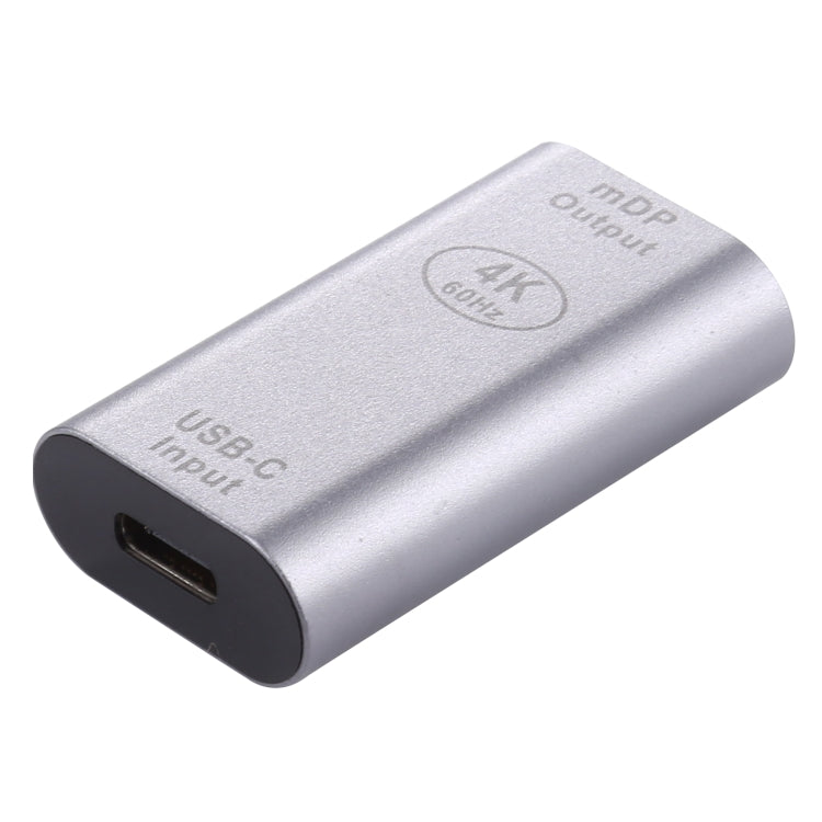 Adattatore in lega di alluminio da tipo C / USB-C femmina a Mini DP femmina, Type-C Female to Mini DP Female