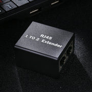 Prolunga per testa di espansione in lega di alluminio RJ45 da 1 a 2, RJ45 1 to 2 Extender