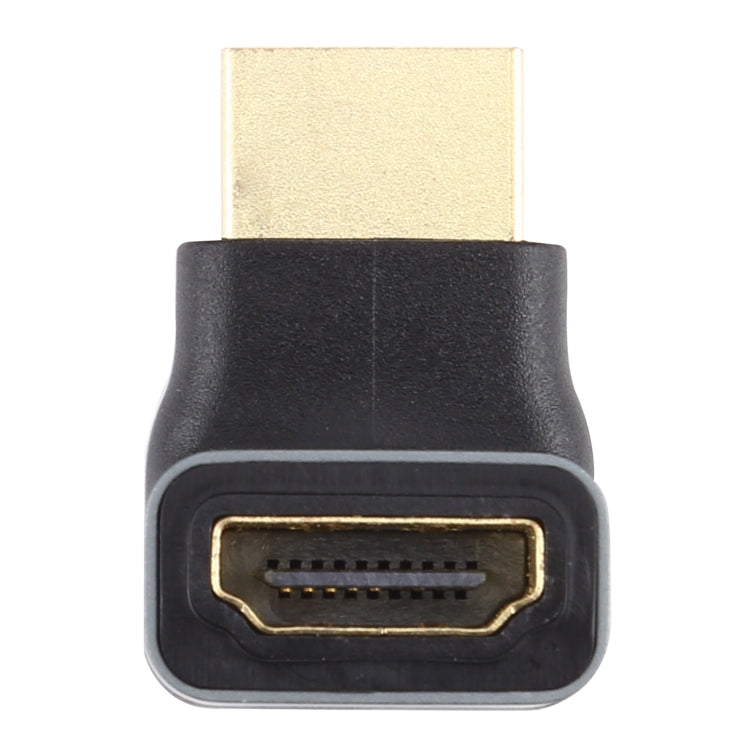 Adattatore HDMI maschio a HDMI femmina con testa a gomito da 90 gradi in lega di alluminio, HDMI Female to HDMI Female