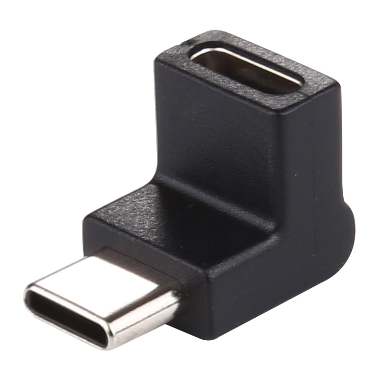 Adattatore in lega di alluminio con testa a gomito da 90 gradi da tipo C / USB-C maschio a tipo C / USB-C femmina, Type-C Male to Type-C Female