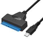 Cavo convertitore dati HDD USB-C/Type-C 3.1 maschio a SATA (15 pin + 7 pin), lunghezza: 20 cm, Type-C to SATA