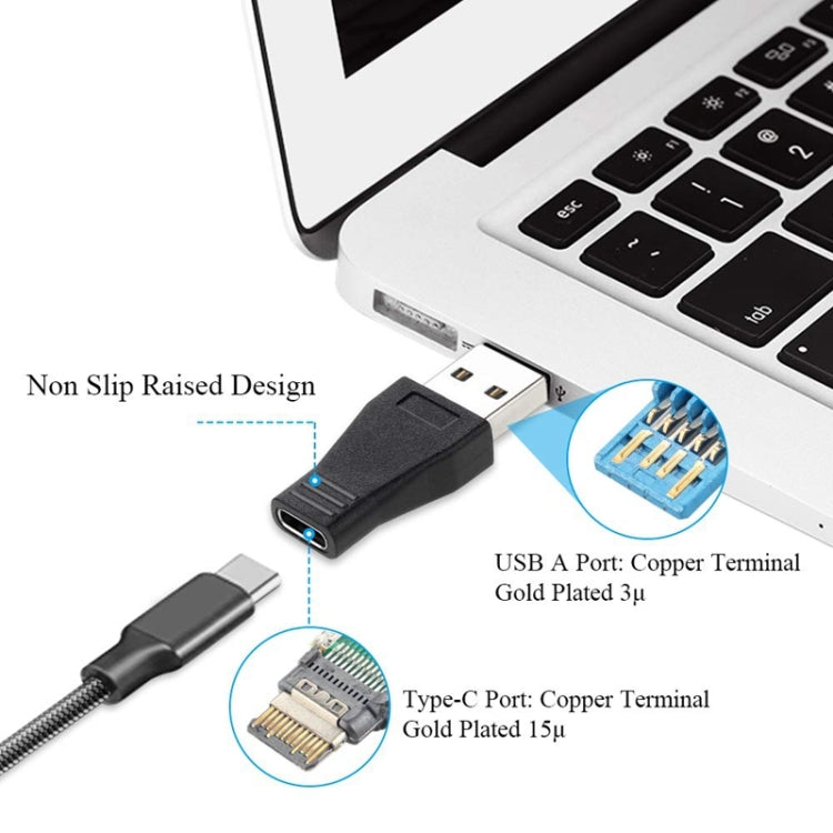 Adattatore USB 3.0 maschio a USB-C femmina Type-C 3.1