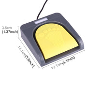 FS2016_USB PCsensor Interruttore a pedale USB Controllo a pedale Tastiera, Multimedia / Tastiera / Gamepad / Mouse / String / B Funzioni di acquisizione immagini a ultrasuoni, 1 Foot Switch