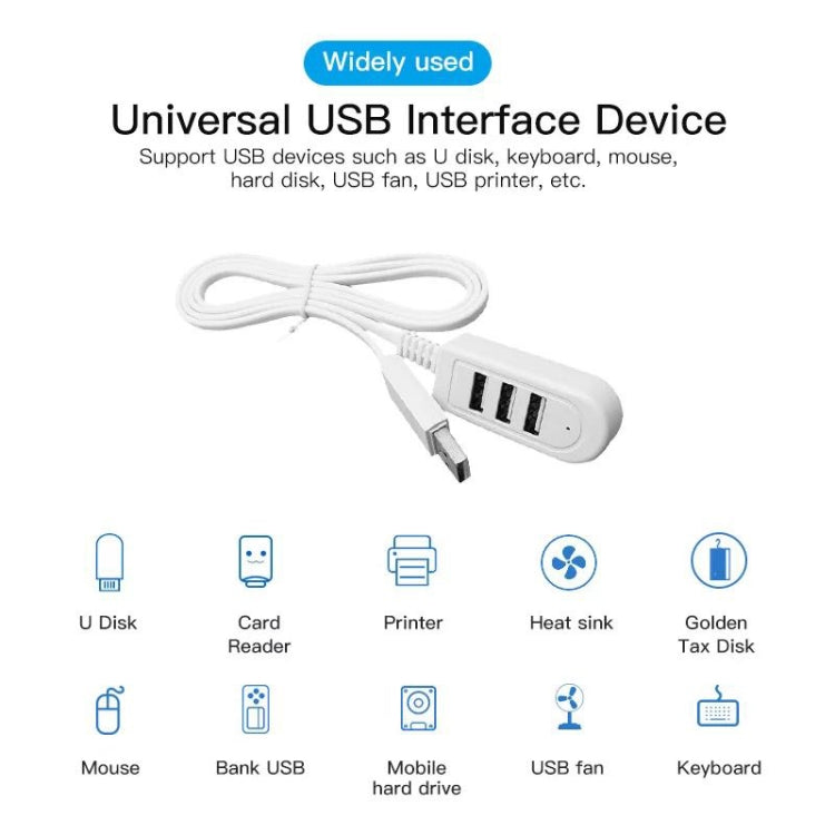 Adattatore HUB USB A 3 porte 1,2 m