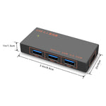 Dock di espansione convertitore HUB multifunzione USB 3.0 4 in 1 9573S