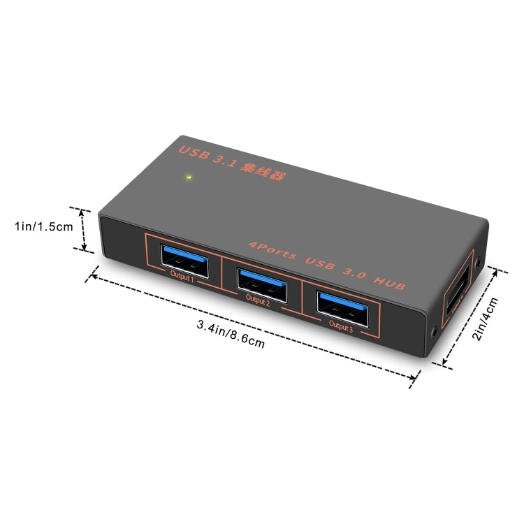 Dock di espansione convertitore HUB multifunzione USB 3.0 4 in 1 9573S