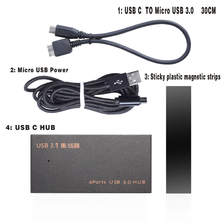 Dock di espansione convertitore HUB multifunzione USB 3.0 4 in 1 9573S