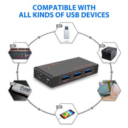 Dock di espansione convertitore HUB multifunzione USB 3.0 4 in 1 9573S