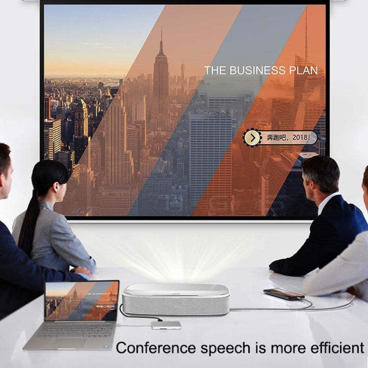 Hub USB-C 8 in 1 con HDMI 4K, USB 3.0, RJ45 e slot SD/TF