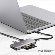Onten 91882 Lettore di schede multifunzione 5 in 1 USB3.0 x3 + SD + TF + CF Type-C / USB-C OTG