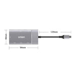 Hub USB-C 8 in 1 con HDMI, VGA, SD, TF e jack 3,5 mm