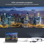 Hub USB-C 8 in 1 con HDMI, VGA, SD, TF e jack 3,5 mm