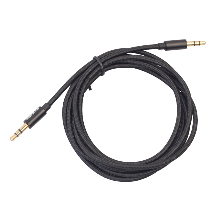 REXLIS 3629 Cavo audio jack AUX per autoradio da 3,5 mm maschio a maschio placcato oro per dispositivi digitali standard AUX da 3,5 mm, lunghezza: 1,8 m, Length: 1.8m