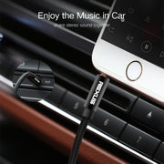 REXLIS 3629 Cavo audio jack AUX per autoradio da 3,5 mm maschio a maschio placcato oro per dispositivi digitali standard AUX da 3,5 mm, lunghezza: 1,8 m, Length: 1.8m