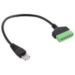 Spina maschio RJ45 a terminali collegabili a 8 pin Connettore USB senza saldatura Cavo adattatore di connessione senza saldatura, lunghezza: 30 cm, RJ45 Male