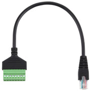 Spina maschio RJ45 a terminali collegabili a 8 pin Connettore USB senza saldatura Cavo adattatore di connessione senza saldatura, lunghezza: 30 cm, RJ45 Male