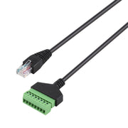 Spina maschio RJ45 a terminali collegabili a 8 pin Connettore USB senza saldatura Cavo adattatore di connessione senza saldatura, lunghezza: 30 cm, RJ45 Male