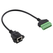 Spina femmina RJ45 a terminali collegabili a 8 pin Connettore USB senza saldatura Cavo adattatore di collegamento senza saldatura, lunghezza: 30 cm, RJ45 Female