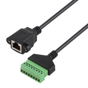 Spina femmina RJ45 a terminali collegabili a 8 pin Connettore USB senza saldatura Cavo adattatore di collegamento senza saldatura, lunghezza: 30 cm, RJ45 Female