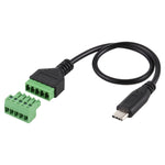 Adattatore cavo USB-C maschio 5 pin senza saldatura 30 cm